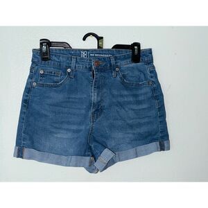 No Boundaries Denim Jean Shorts Women's Size 11 Cuffed High Rise Casual NO FLAWS